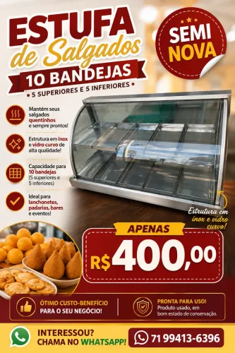 Estufa semi nova