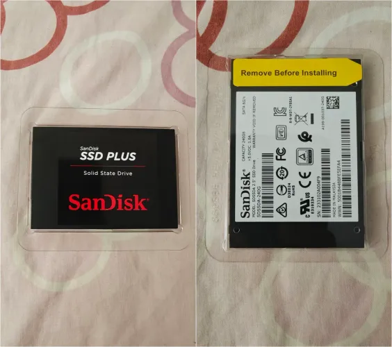 Ssd ScanDisk Plus 20x 240GB  em estado de novo