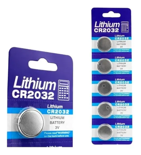 Bateria CR 2032 Cartela com 5 unidades