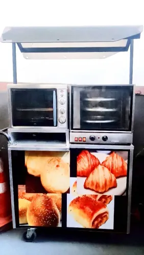 Conjunto com a bancada mais 2 fornos