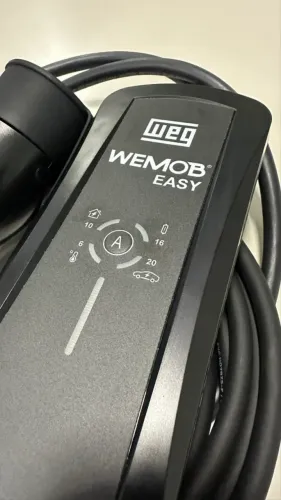 4,8kW Carregador Portátil WEG WEMOB Easy Wallbox Novo no Plástico