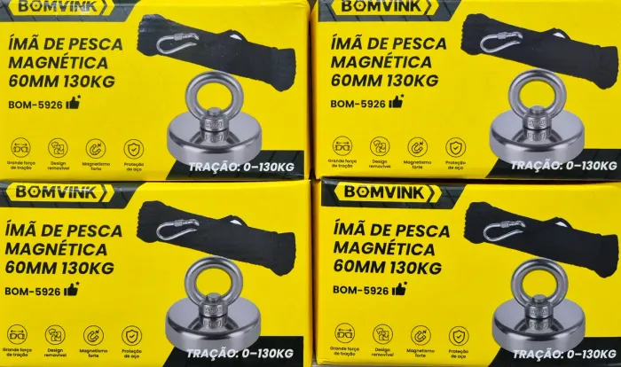 IMA DE PESCA MAGNETICA 60MM 130KG REF: BOM-5926