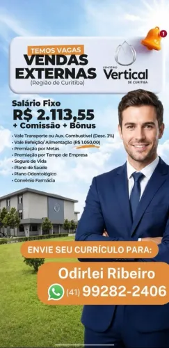 Vaga de vendedor externo