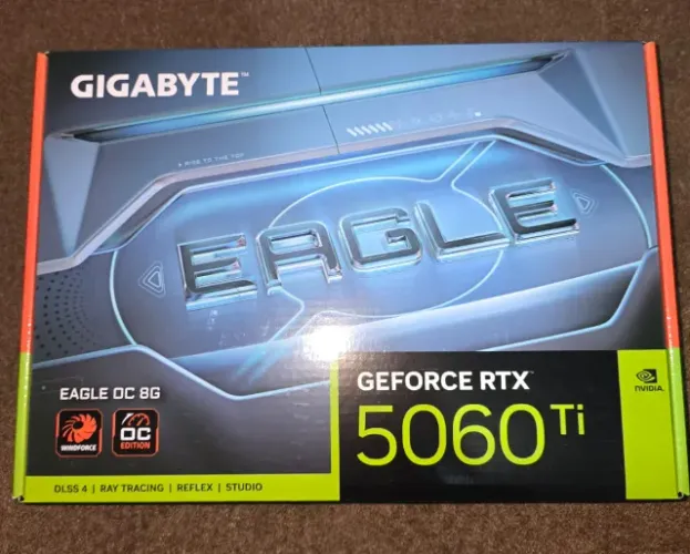Placa de vídeo gigabyte GeForce RTX 5060 Ti Eagle OC 8G Lacrada