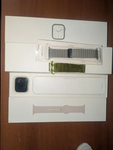 Apple Watch Series 7 45mm GPS + Cellular - Bateria Nova + Caixa + 3 Pulseiras