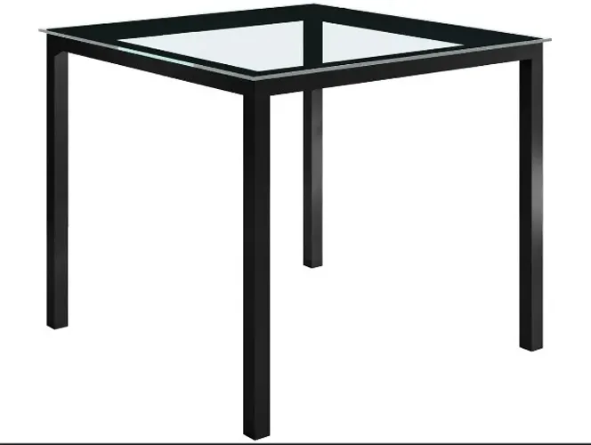 Mesa De Jantar Retangular 120x80 Tampo De Vidro