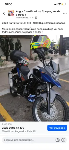 Dafra NH 190 muito nova Moto de Garagem 