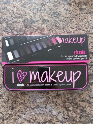 paleta de sombras s.f.r color - 10 cores + lápis de olho