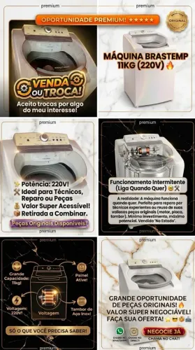 Máquina de lavar Brastemp ative