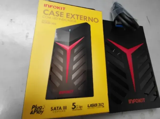 Hd Externo 500Gb Usb 3.0 Novo Funciona Xbox One e Ps4 Fotos Arquivos