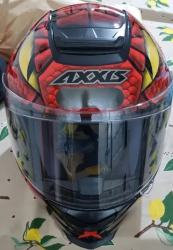 Capacete Axxis Eagle Snake (Tam 58) - Vermelho/Preto