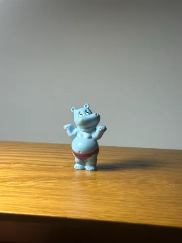 miniatura kinder ovo happy hippo azul