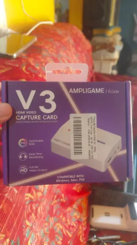 Placa de Captura Fifine Ampligame V3 - 1080p 60FPS / 4K Loop-out (RGB)