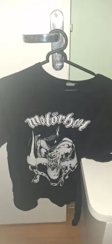 Camiseta rock and roll motorhead preta