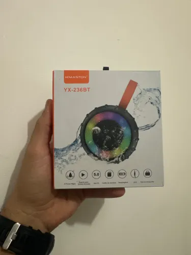 Caixa de Som Bluetooth Portátil H?Maston YX-236BT à Prova d?Água com RGB