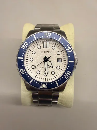 Relógio Citizen Urban Automático Branco 43mm NJ0171-81A Pouquíssimo Usado