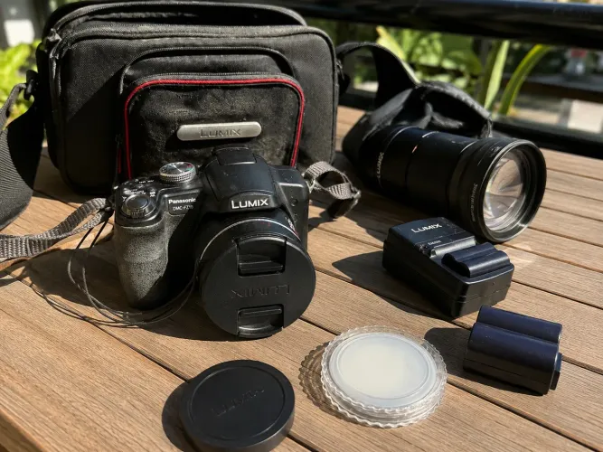 Panasonic Lumix DMC-FZ18 Funcionando + Lente, Bolsa e Acessórios