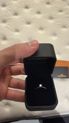 Anel Solitário Manoel Bernardes Ouro 18k com Diamante 0,157ct - Noivado