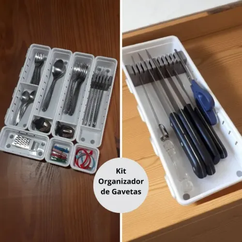 Kit Organizador De Gaveta Talheres e Facas Cozinha - NOVO + FRETE GRÁTIS