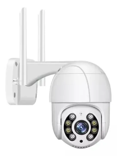 Câmera Ip A8 App Icsee Infravermelho Prova D'água Externa Wifi Hd 3 Cor Branco