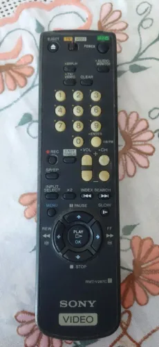 Controle remoto vídeo cassete Sony