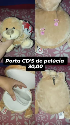 Porta CD'S de pelúcia