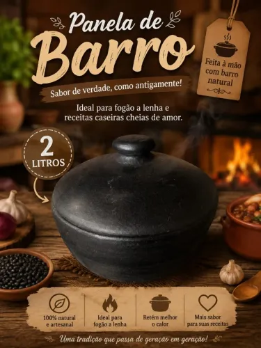 Panela de Barro 2 Litro