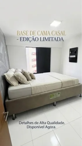 Base Para Cama Box Casal Extra Firme Aiam - Resistente e em Bom Estado