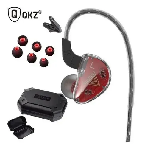 Fone QKZ (com microfone) profissional retorno monitor palco driver dinâmico original ak9 c