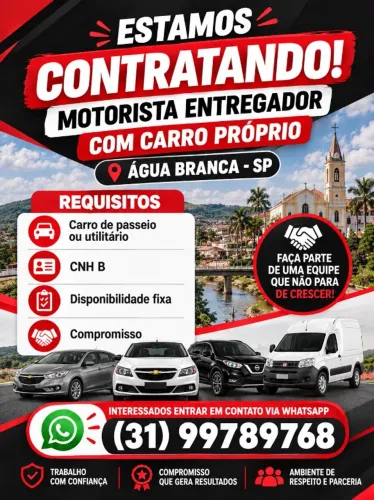 Motorista entregador dos Correios