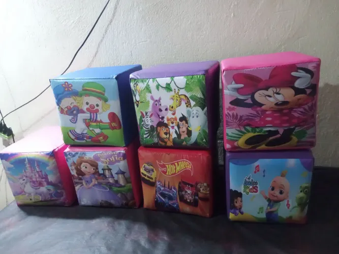 Puff infantil personalizado temas 