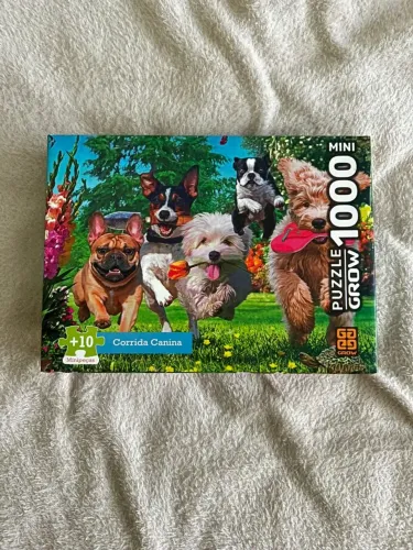 Quebra cabeça 1000 peças corrida canina
