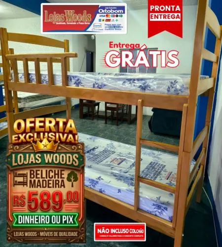 Beliche Madeira Mulateiro Novo R$ 589,00 Entrega Grátis 