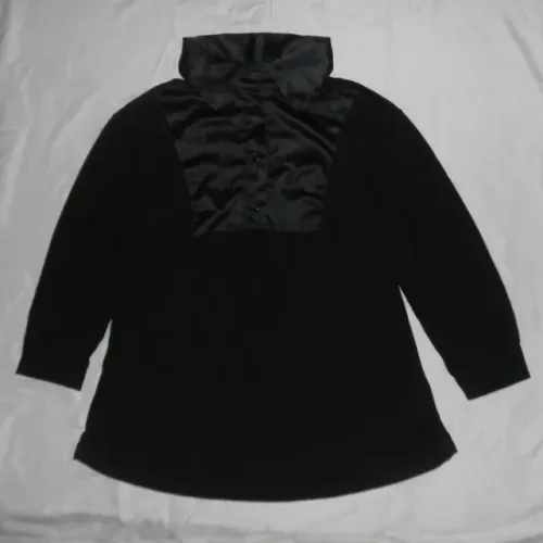 Blusa Preta Feminina Social - Tam. M - liquida tudo queima estoque de bazar e brecho.