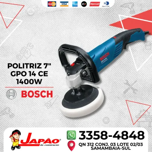 Politriz 7" GPO 14 CE 1400W Bosch Garantia de 2 anos