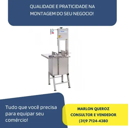 Serra Fita com Pé Beccaro 220v Inox