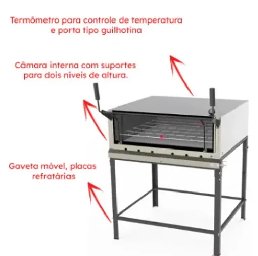 Vendo Forno Refratário PROGÁS a gás com 2 pedras