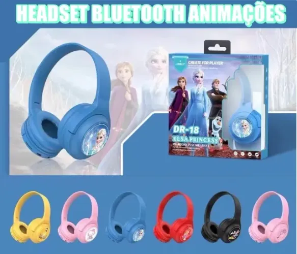 Fone De Ouvido Bluetooth Infantil Disney (Uma Unidade)
