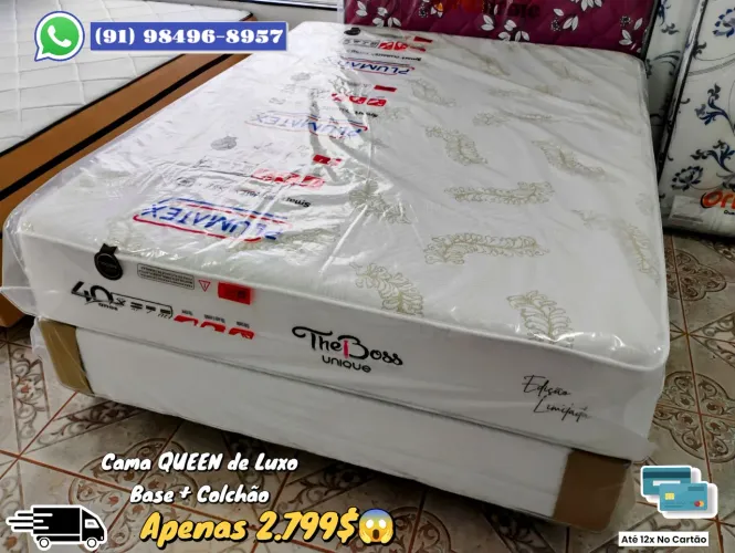 Cama Queen Box The Boss Unique - Edição Limitada