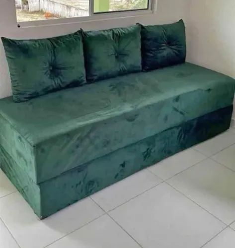 Sofa cama 3 almofadas de fábrica 