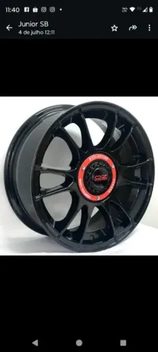 Roda S251 Scorro Preta fosca multi furos 5x100 e 5x112 jogo novo