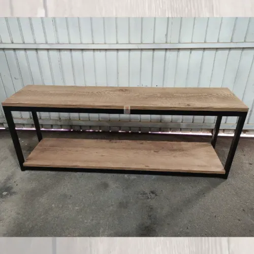 Rack Estilo Industrial em aço Amadeirado