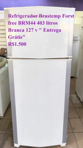 Refrigerador Brastemp Forst free BRM44 403 litros Branco 127 v " Entrega Grátis"