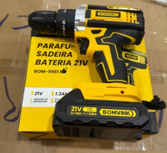 Parafusadeira/Furadeira a Bateria 21V Bomvink