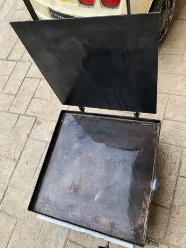 Chapa de aço para cozinha lanche