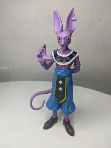 Boneco Beerus (Bills), o Deus da Destruição - Dragon Ball Super