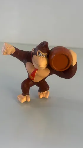 Boneco Donkey Kong McDonald's - Super Mario Bros c/ Barril 2022