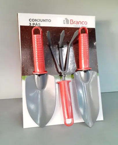 CONJUNTO JARDINAGEM C/ 3 PÁS - BRANCO