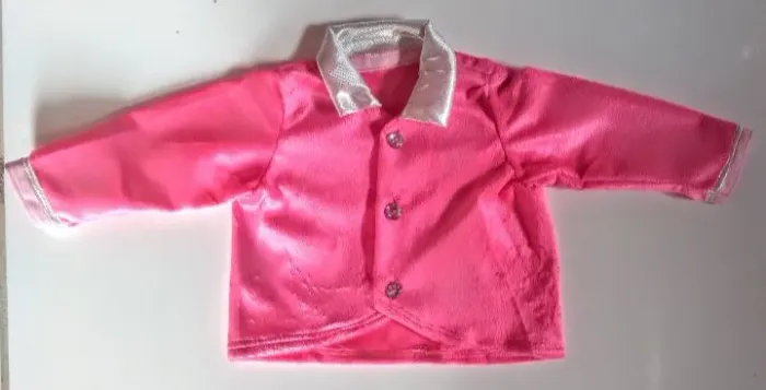 Blusa Infantil Rosa com Detalhes em Branco