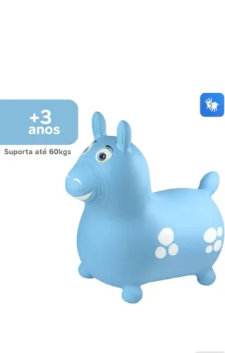 Cavalinho Azul Infantil Inflável Original